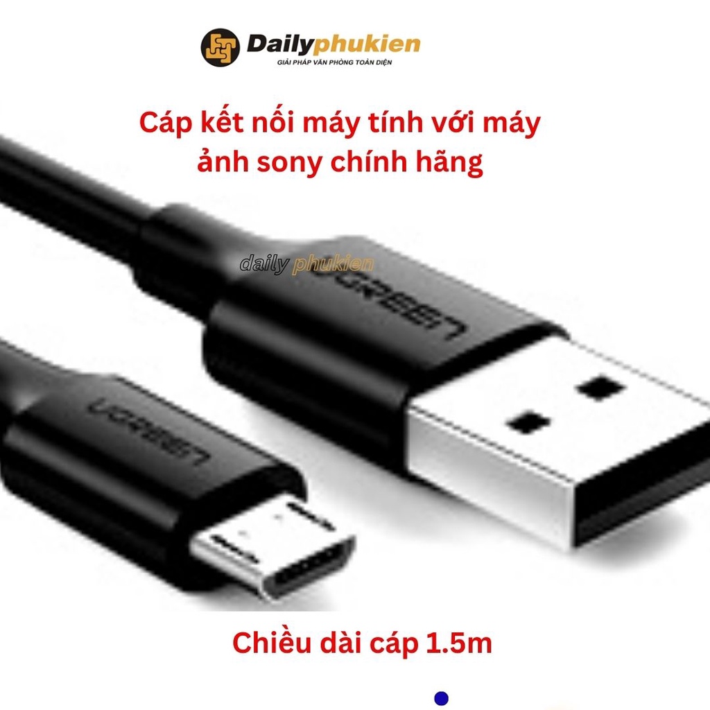 Dây cáp USB kết nối máy ảnh sony A72 a6300 a6400 a6500 với máy tính livestream