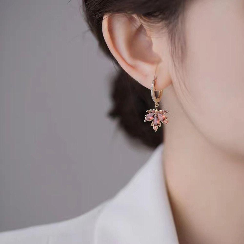 Phụ Nữ PATRICIA|Bông Tai Dạng Kẹp Đính Đá Lấp Lánh Cho Nữ|Khuyên Tai Hợp Kim Dáng Dài Phong Cách Hàn Quốc