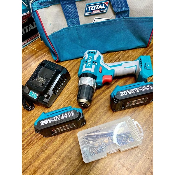 TOTAL Máy khoan búa dùng pin không chổi than TIDLI20608