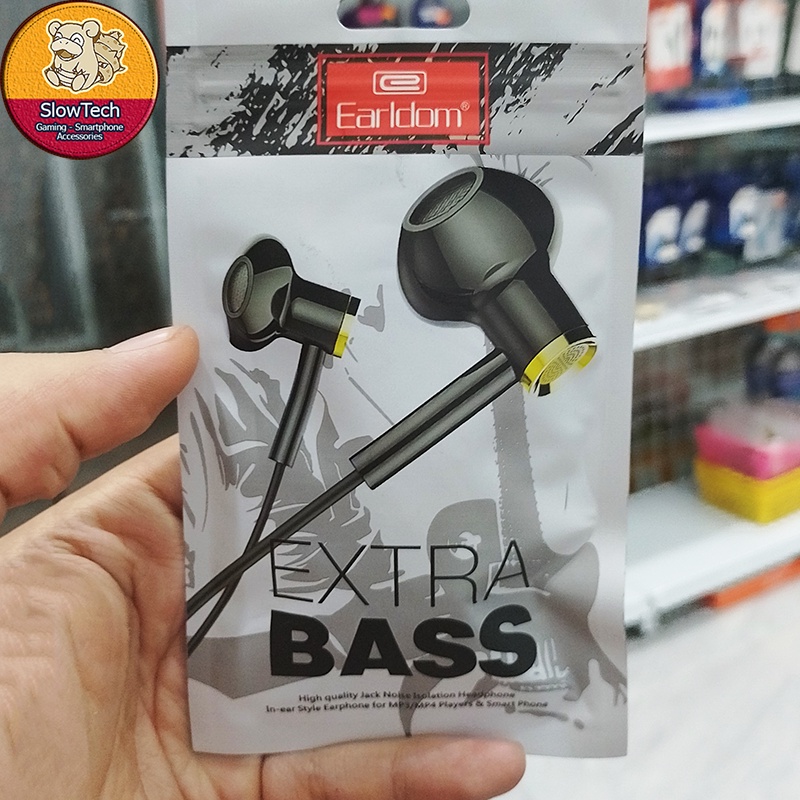 Tai Nghe Nhét Tai Extra Bass Earldom E23, Nhận Cuộc Gọi, Chỉnh Âm Lượng, Micro Lọc Tiếng Ồn Tích Hợp