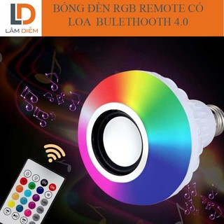 BÓNG ĐÈN LED RGB CÓ REMOTE TÍCH HỢP LOA BLUETOOTH 4.0 C6
