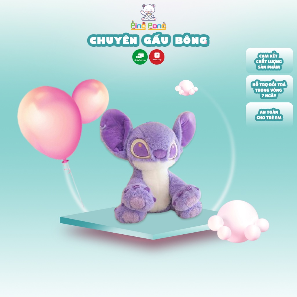 Gấu bông stitch tím cực cool cực ngầu. Món quà tặng cực thích dành cho người yêu. Thú nhồi bông chất lượng cao cấp
