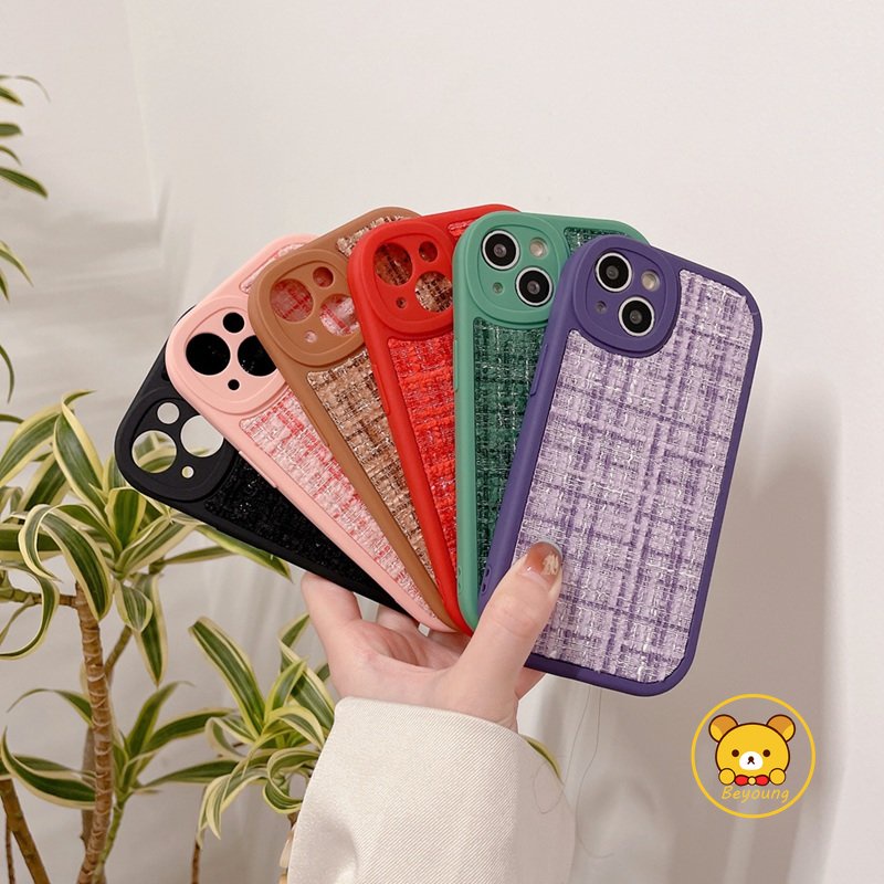 Ốp Điện Thoại TPU Mềm Họa Tiết Sọc Caro Phong Cách Vintage Cho iPhone 11 Pro Max XS Max XR XS X 8 7 Plus SE 2020