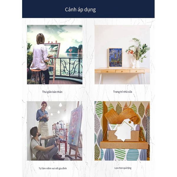 Nong Yang -30X40 cm-Tranh tô màu theo số~ tranh phong cảnh / đóng khung / tranh kỹ thuật số DIY ~ phong cảnh đẹp / tranh tường nhà /tranh số hóa/Tranh tô màu theo số