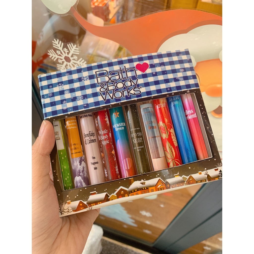Set Body Mist  5 Mùi Chiết Mix Bath & Body Works Random