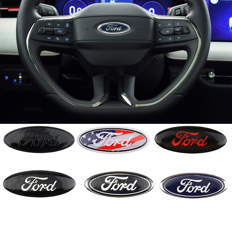 Miếng dán logo vô lăng xe FORD
