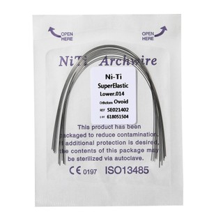 Dây cung nitri trong chỉnh nha,gói 10 dây cung chỉnh nha nitri tròn, vuông