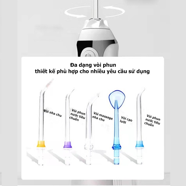 Đầu xịt cạo lưỡi máy tăm nước Seasy SS33 dễ dàng thay thế