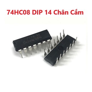 74hc08 dip 14 chân cắm hc08 7408