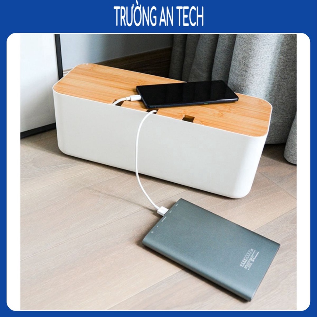 Hộp Nhựa Đựng Ổ Cắm Điện, Dây Điện, Sạc Cáp An Toàn đảm bảo chống cháy nổ.