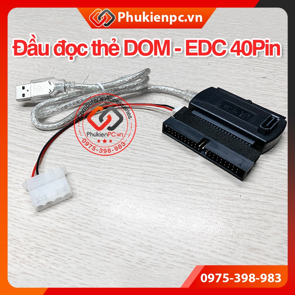 Đầu đọc đọc thẻ nhớ Reader Hard Disk DOM EDC ATA-IDE 40pin sang USB,Disk on module, Embedded disk card