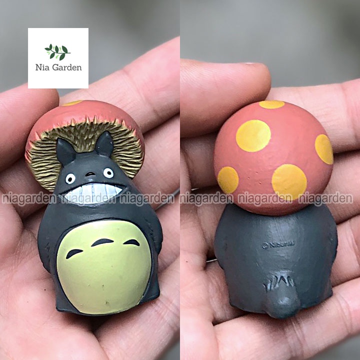 Tiểu cảnh Totoro trang trí chậu cây sen đá xương rồng mô hình nhân vật hoạt hình Anime terrarium mini Nia Garden N5