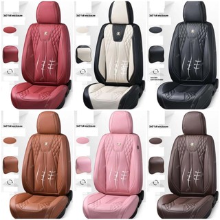 Bộ 5 áo ghế da xe hơi Nappa có túi khí nâng lưng cao cấp