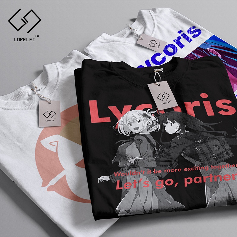 Áo thun Lycoris Recoil Chisato & Takina  ngắn tay