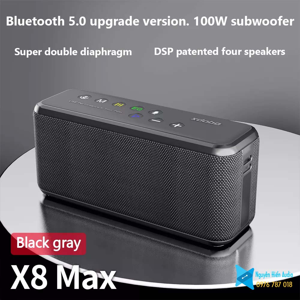(Hàng chính hãng)Loa Xdobo X8max Bluetooth 5.0 siêu trầm 100W (BH 12 tháng)