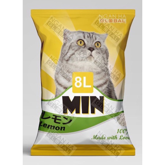 Cát Min, vệ sinh cho mèo, mùi thơm, dễ chịu, diệt khuẩn