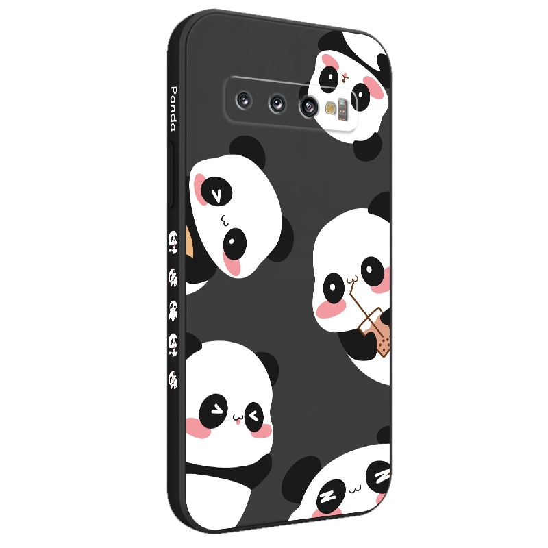 Ốp Điện Thoại Mềm Hình Gấu Trúc Trà Sữa Cho Samsung Galaxy S10 S10E Plus S9 Plus