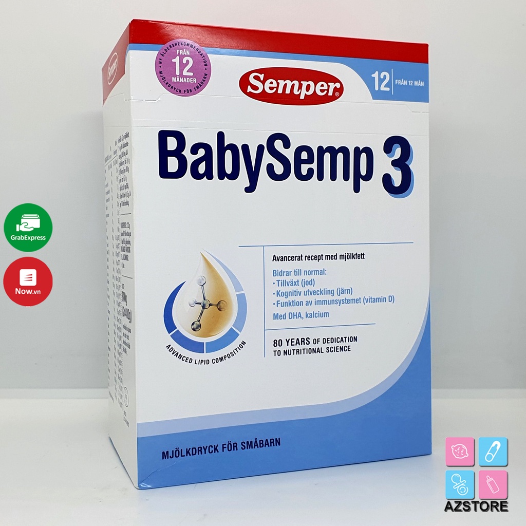 Sữa Semper Baby Semp Thụy Điển số 3 - 800gr (DATE MỚI - MẪU MỚI)