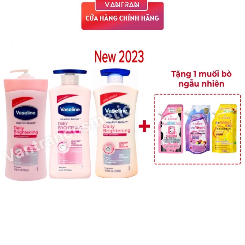 Sữa dưỡng thể Vaseline Healthy White UV Lightening Body Lotion 725ml