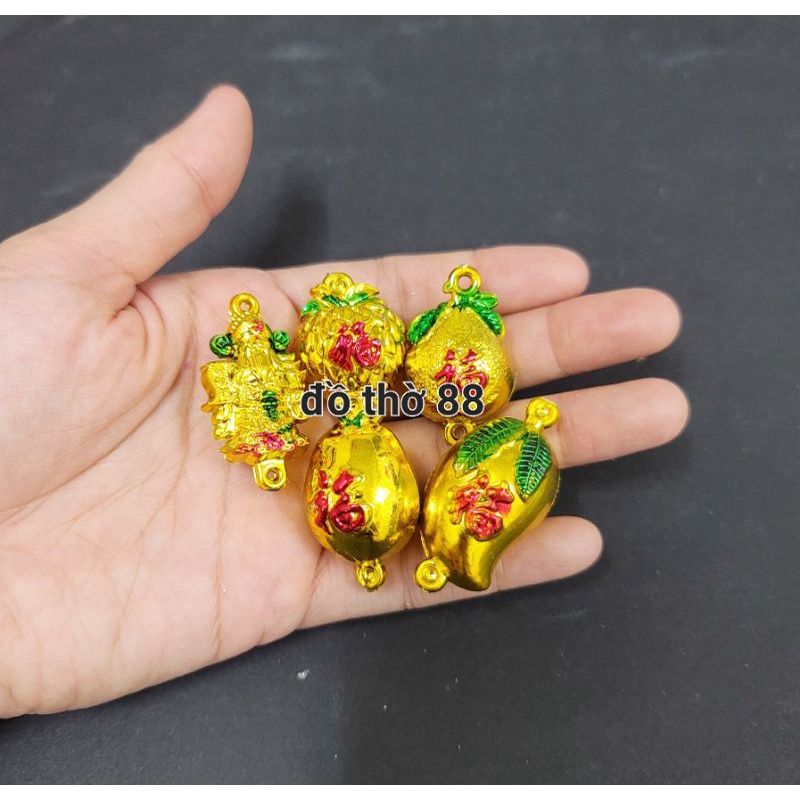hàng nhí cầu - dừa- xoài- bưởi- thần tài trang trí tháp tỏi(50g)