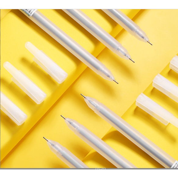 SET 5 Bút Mực Nước Gel Resun, Ruột Bút Nước Ngòi Bi, Ngòi Kim Xanh-Đen-Đỏ Thay Thế