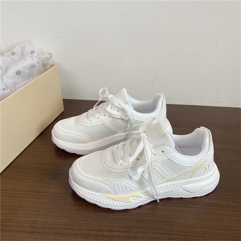 Giày Thể Thao Nữ Siêu Nhẹ Thoáng Khí Phong Cách Hàn Quốc Mới