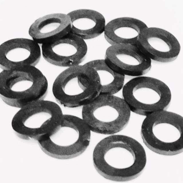 LÔNG ĐỀN CAO SU ĐEN MỀM 10LY-100.GRAM