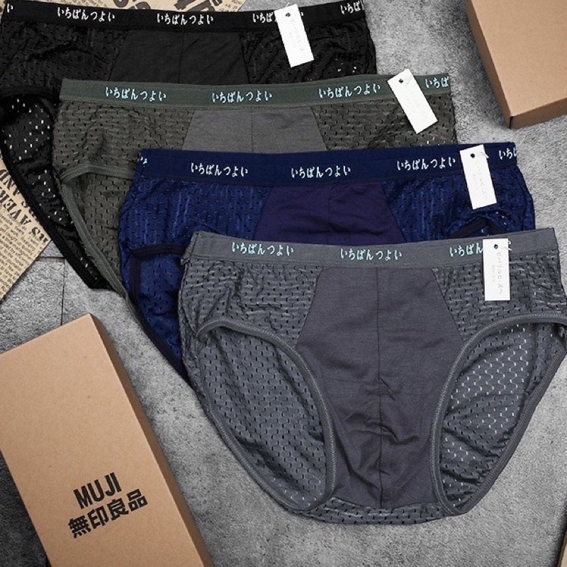 Quần lót Nam MUJI lưới chéo tam giác cao cấp