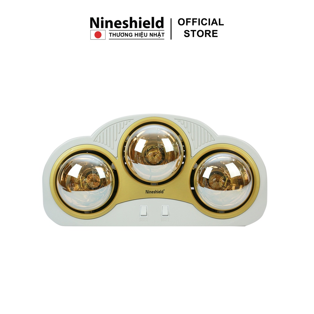 Đèn sưởi nhà tắm 3 bóng Nineshield NS033B [Mã BMLTB200 giảm đến 100K đơn 499K]