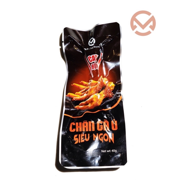 Một cái chân gà ủ cay siêu ngon siêu to 40g - hàng VN CMFoods, ăn vặt ngon rẻ TaNo