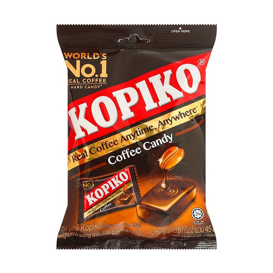 Kẹo cà phê/cappuccino Kopiko gói 140g