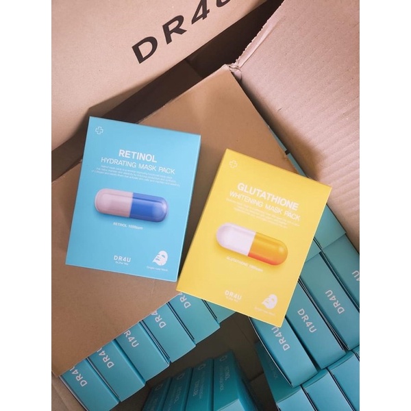 Mặt Nạ Dr4U Dưỡng Da Làm Trắng Căng Bóng
