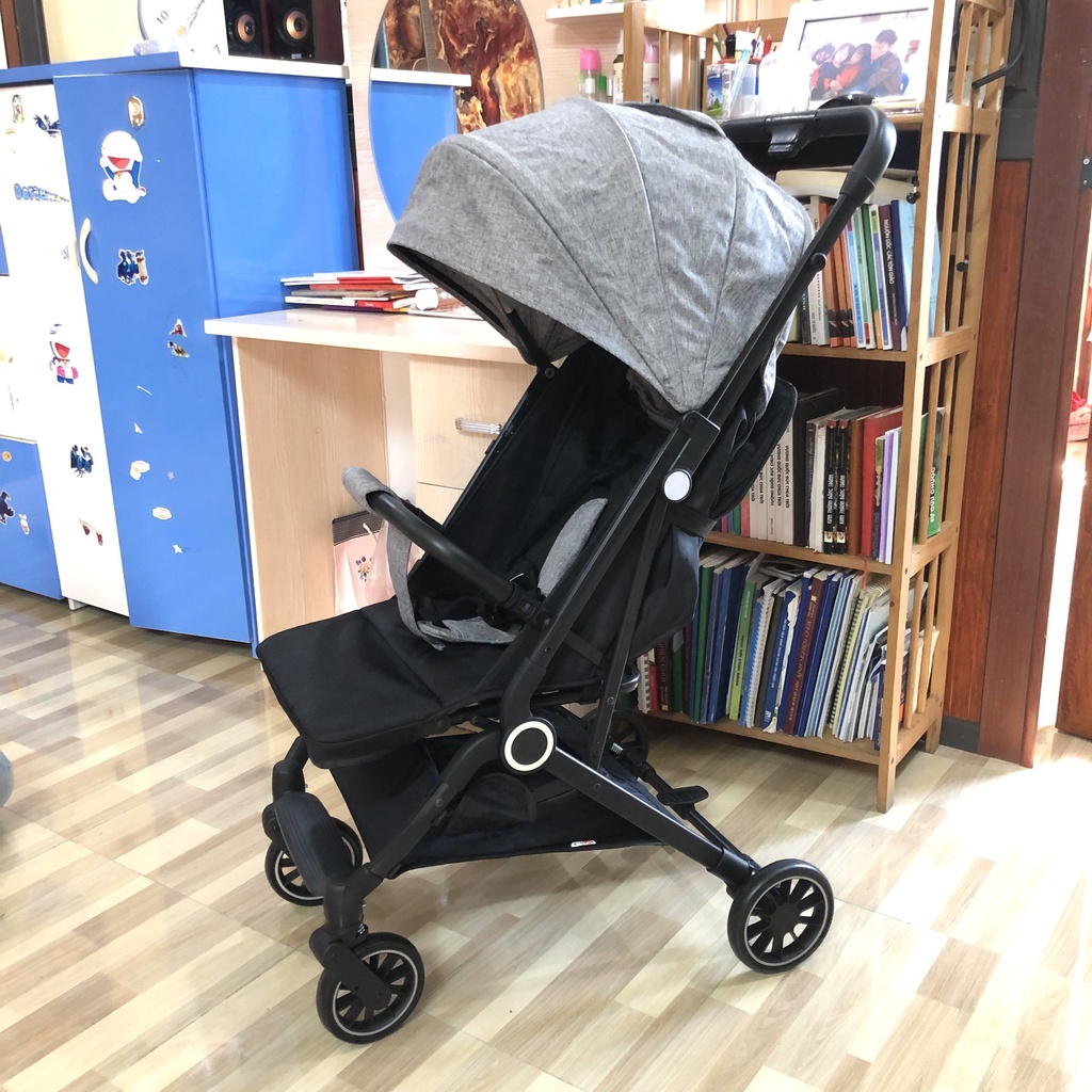 Xe đẩy gấp gọn cho be sơ sinh du lịch đi siêu thị 2 chiều 3 tư thế