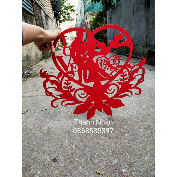 alu trang trí 60cm vàng gương hoặc đỏ