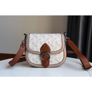 Túi coach saddle dáng bầu sẵn