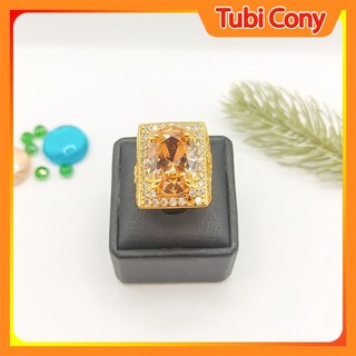 Nhẫn nam phong thủy đá trà chạm rồng - 110.033.241222