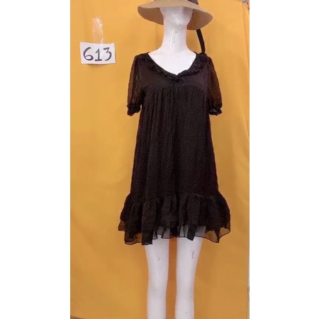 đầm babydoll chấm bi đuôi cá. S613