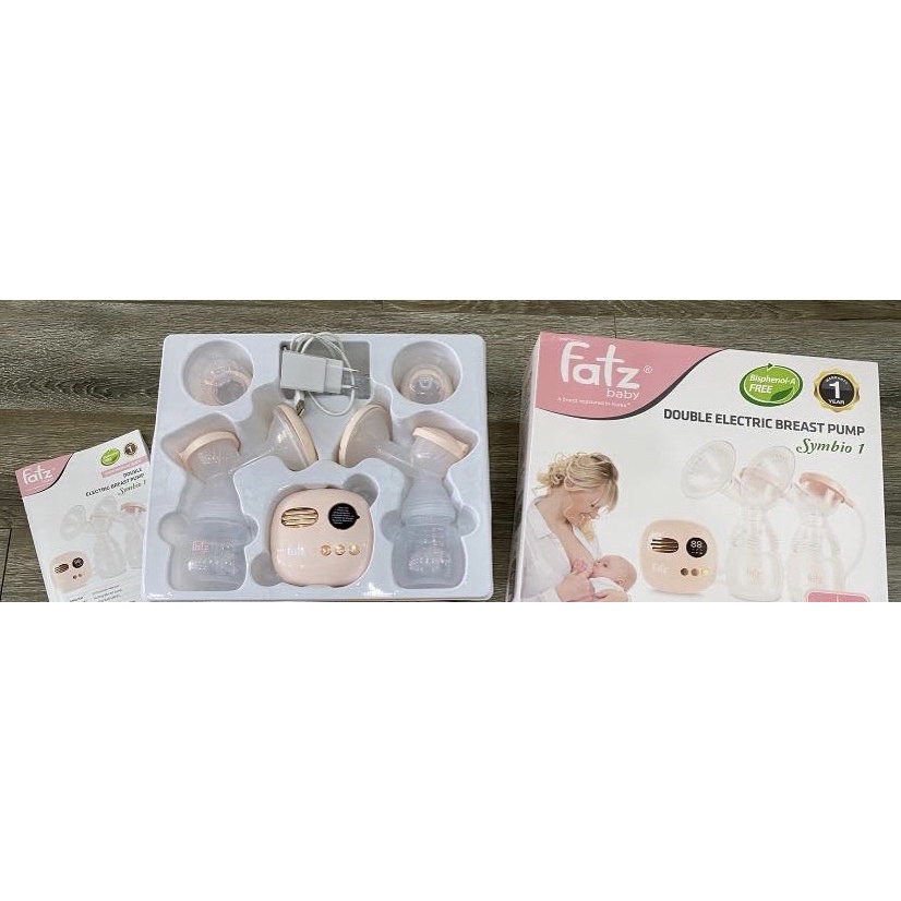 Máy hút sữa điện đôi Symbio 1 Fatzbaby có tích pin sạc - Fatz FB1108VN