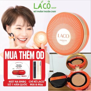 Cushion Laco phấn nước kiềm dầu kem nền che khuyết điểm che phủ chống nắng nâng tone tạo lớp nền siêu mịn phấn nén LACO