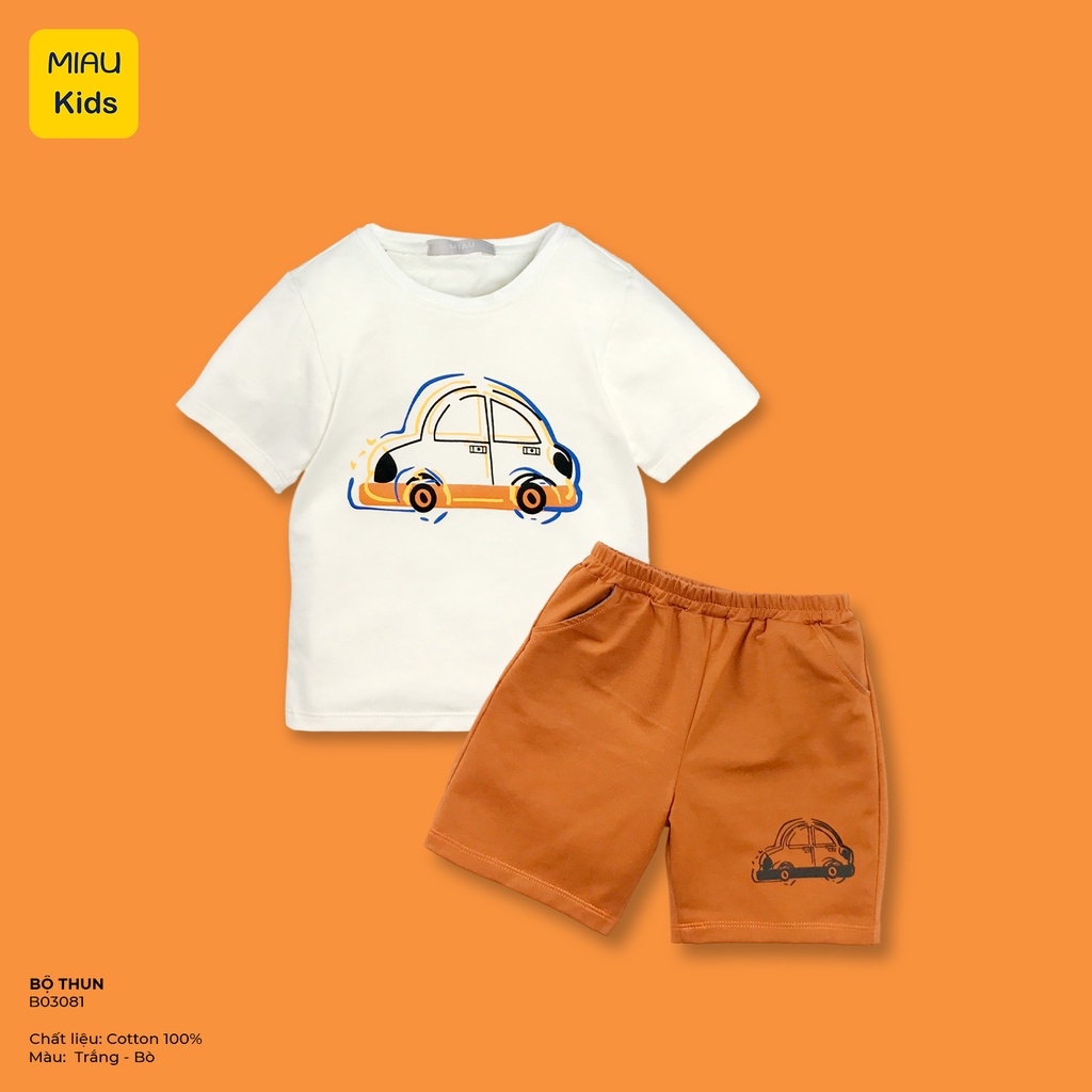 Đồ Bộ Bé Trai Họa Tiết Xe Ô Tô Vẽ Tay Cực Đáng Yêu Chất Thun Cotton Mềm Mịn Thoáng Mát Cho Bé Mặc Hè Mát Mẻ