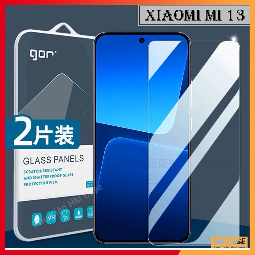 Cường lực Gor Xiaomi Mi 14 / Mi 13 / Mi 12 Lite / Mi 11 Lite / Mi 10 Lite/ Mi 9 / Mi 8 /8 Lite Trong suốt không viền đen