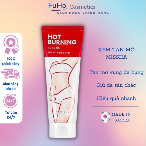 Kem Tan Mỡ Bụng Xoá Rạn Da Missha Hot Burning Hàn Quốc Gel Giảm Rạn Nứt Sau Sinh  200ml Fuho Cosmetics | BigBuy360 - bigbuy360.vn