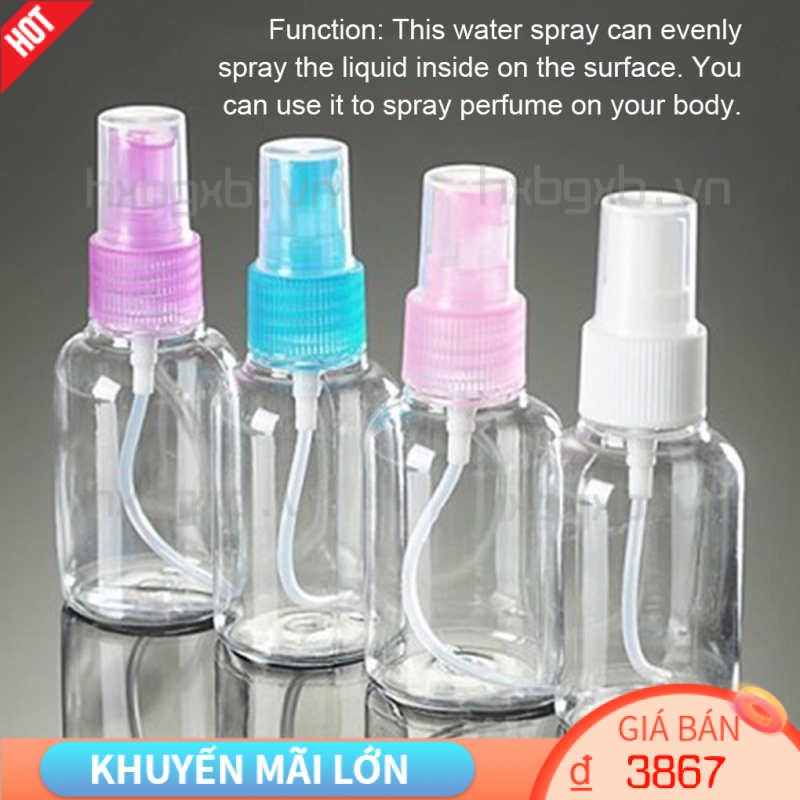 1 Chai Nhựa Rỗng 30Ml Trong Suốt Dạng Xịt Dùng Chiết Nước Hoa Khi Đi Du Lịch