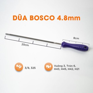 Dũa xích máy cưa bosco pro 4 - 4.8 ly x 200mm có cán