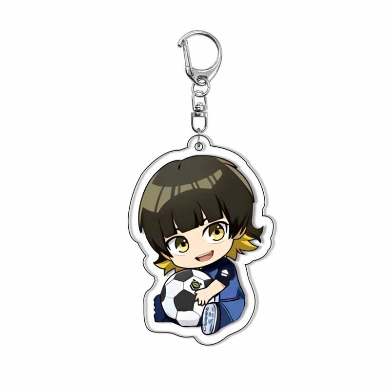 (NGỒI ÔM ĐỒ) Móc khóa in hình BLUE LOCK mica trong acrylic anime chibi phụ kiện dễ thương