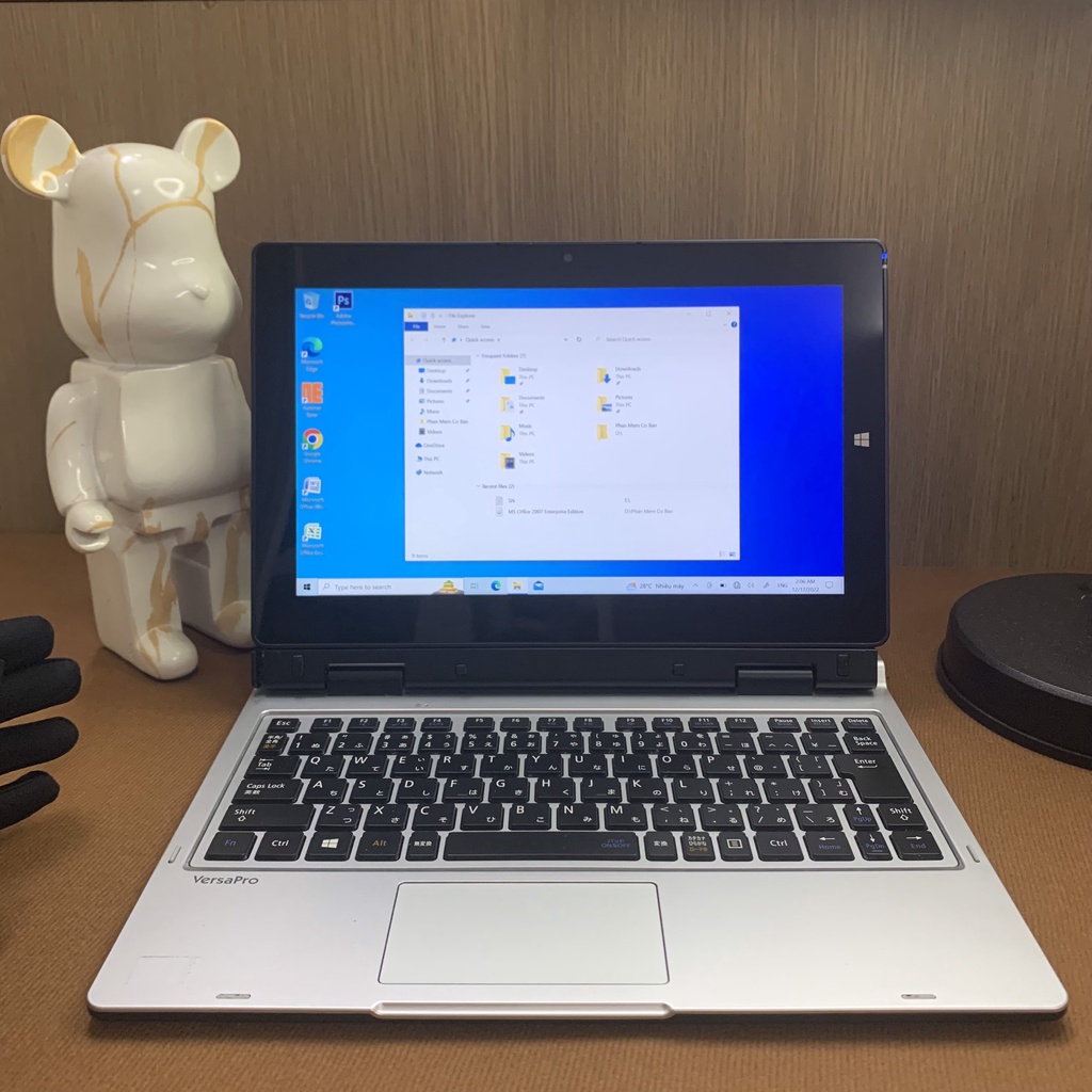 Máy tính bảng 2 in 1 NEC Nhật Bản 4GB SSD 128GB 11,6inch Windows Pro