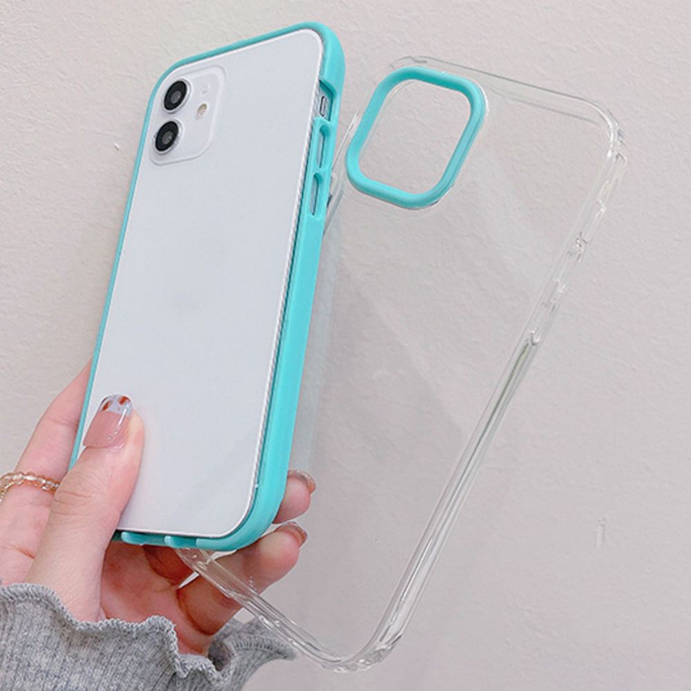 Ốp Điện Thoại TPU Mềm Bo Viền 3 Trong 1 Màu Macaron Chống Vỡ Cho IPhone 14 13 12 11 Pro Max X Xs XR 8 7 Plus