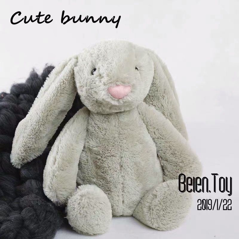 Thú Nhồi Bông Hình Thỏ Dễ Thương Cho Bé Gái