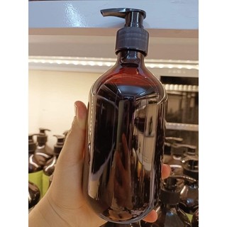 Chai dầu gội 500ml màu nâu