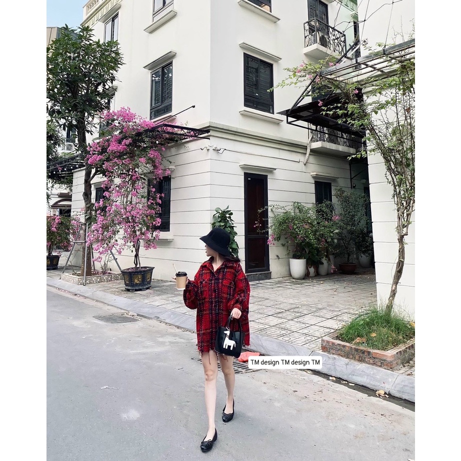 Áo sơ mi dạ tweed hot hit